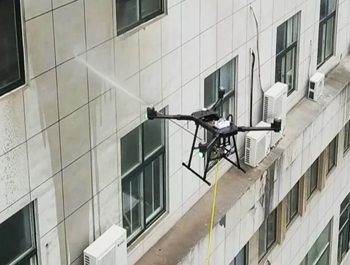 building drone washing by Apex Drone Wash